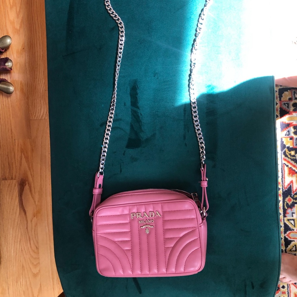PRADA Camera Bag Crossbody Quilted